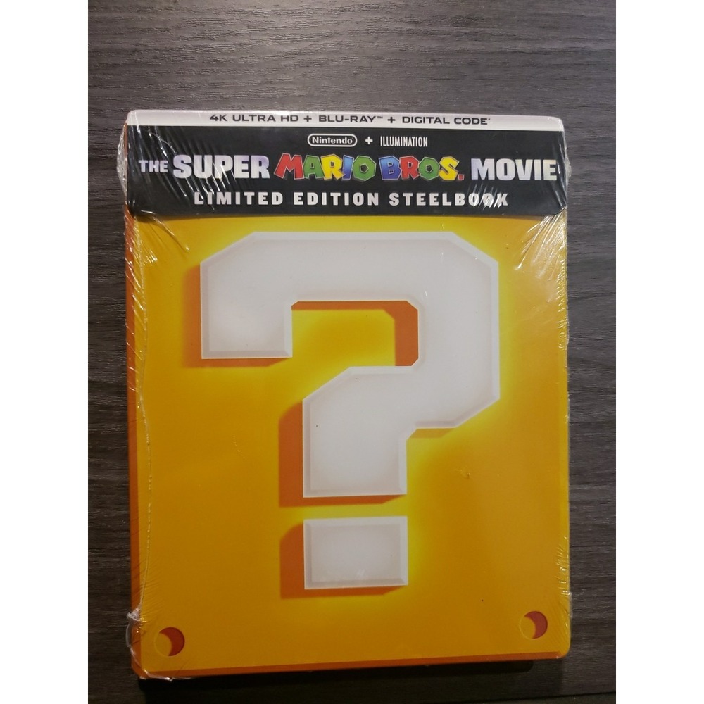 The Super Mario Bros 4K Steelbook-NEW